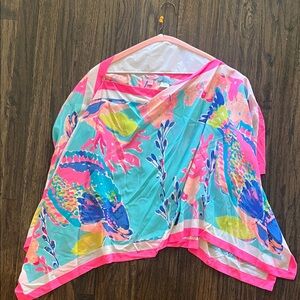 Lilly Pulitzer Pink and Blue Patterned Top